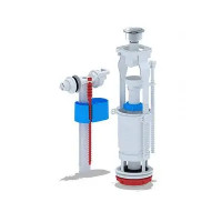 Набір з бічним підведенням 1/2", кнопка хромована економ